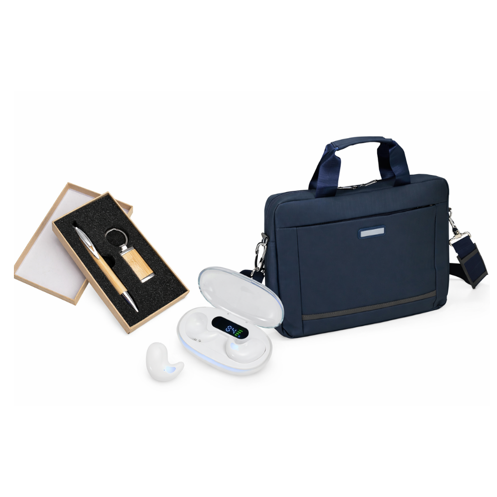 Imagem do produto Kit Go Team – Mochila para Notebook, Caneta Touch, Chaveiro e Fone de Ouvido