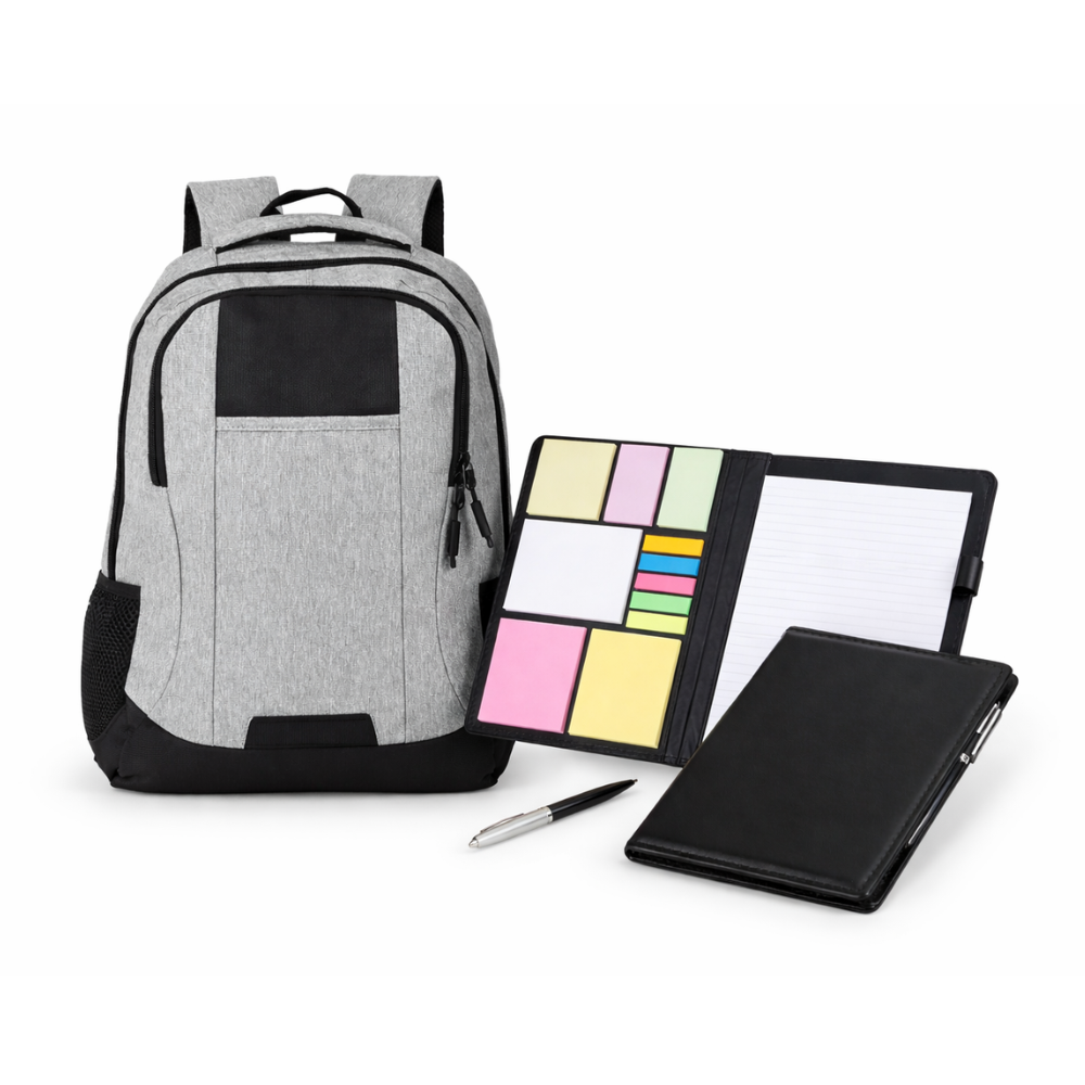 Kit Boas-Vindas Basic – Mochila Oxford 23L e Pasta Anotações