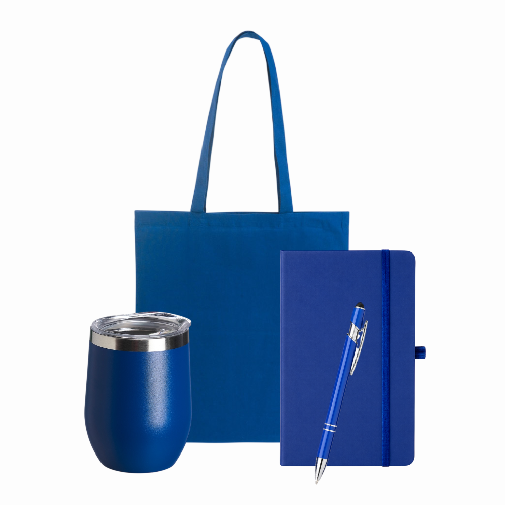 Imagem do produto Kit Presença – Caneta, Sacola, Copo e Caderno