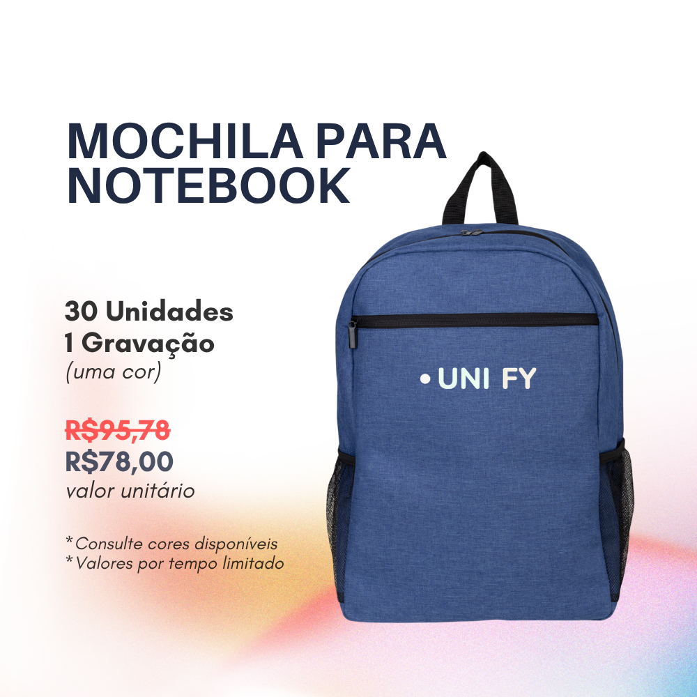 Mochila Personalizada para Notebook 15.6 – Go Brindes Personalizados