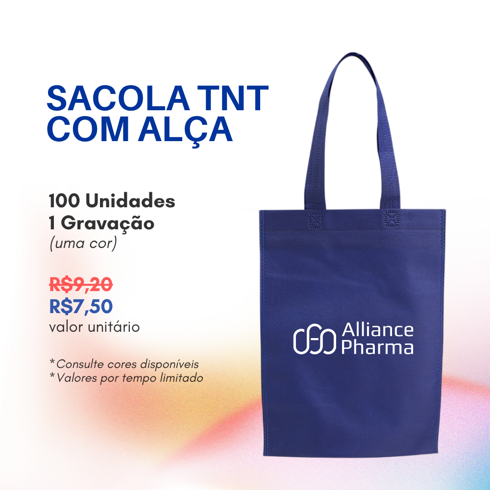 Sacola TNT com Alça Personalizada – Go Brindes Personalizados