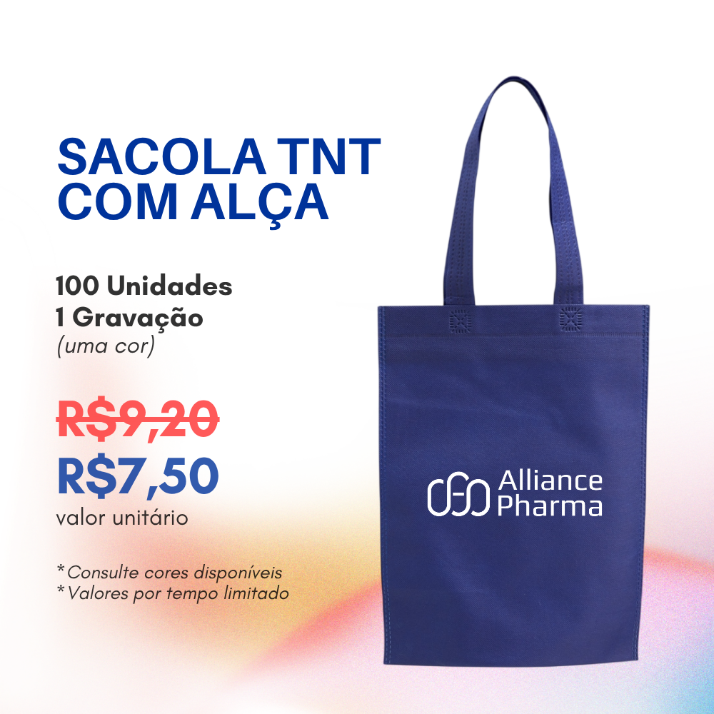 Sacola TNT com Alça Personalizada – Go Brindes Personalizados