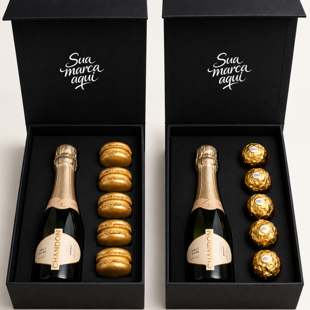 Miniatura de imagem do produto Duo Premium Fim de Ano: Espumante com Macarons / Ferrero Rocher