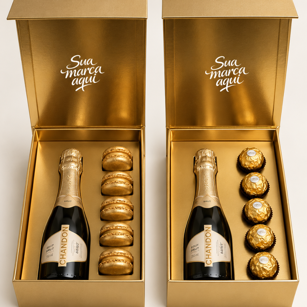 Miniatura de imagem do produto Duo Premium Fim de Ano: Espumante com Macarons / Ferrero Rocher