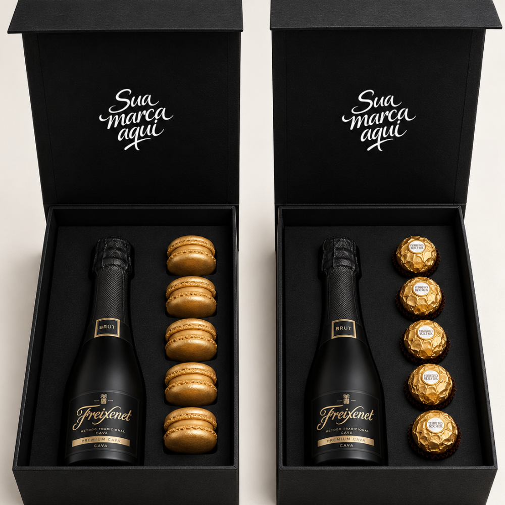 Miniatura de imagem do produto Duo Premium Fim de Ano: Espumante com Macarons / Ferrero Rocher