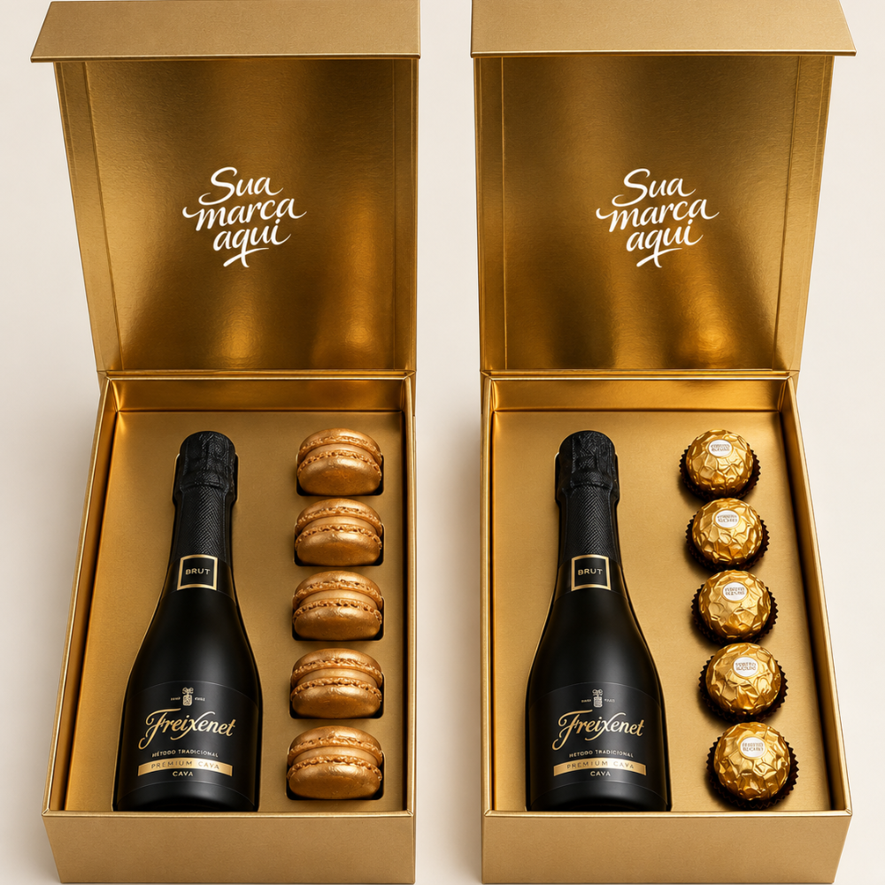 Miniatura de imagem do produto Duo Premium Fim de Ano: Espumante com Macarons / Ferrero Rocher
