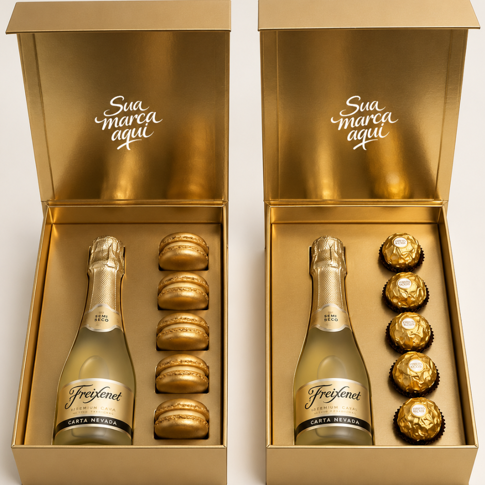 Miniatura de imagem do produto Duo Premium Fim de Ano: Espumante com Macarons / Ferrero Rocher