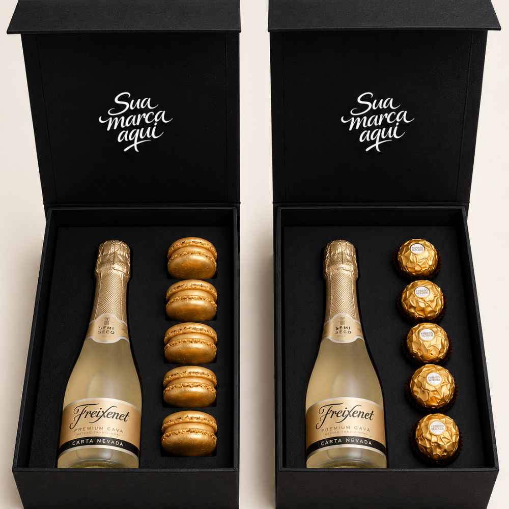Miniatura de imagem do produto Duo Premium Fim de Ano: Espumante com Macarons / Ferrero Rocher