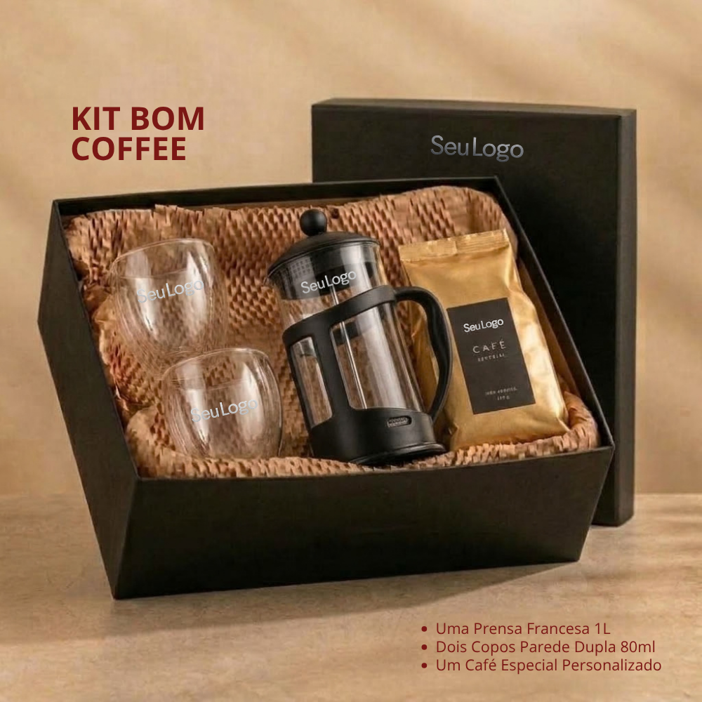 Imagem do produto Kit Bom Coffee Corporativo Personalizado | Go Brindes
