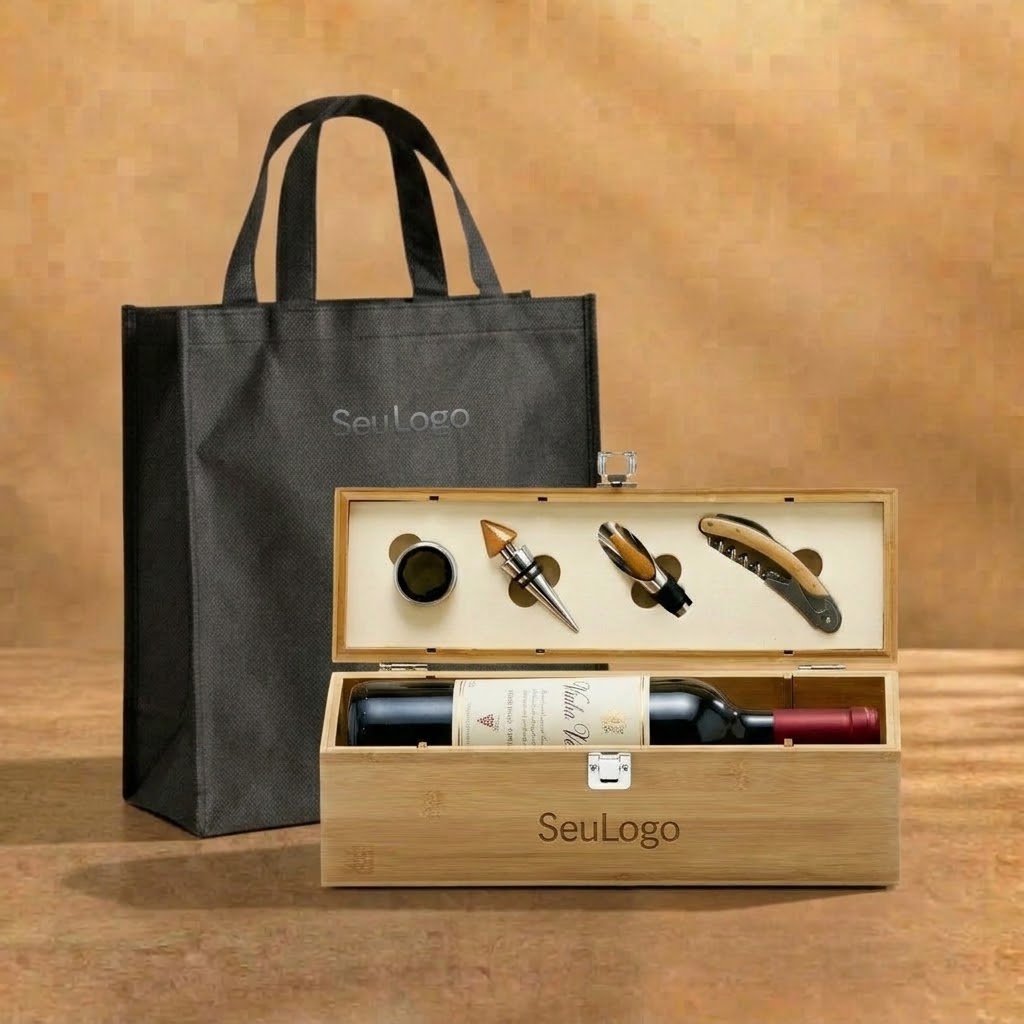 Miniatura de imagem do produto Kit Vinho Experiência Corporativo Personalizado | Go Brindes