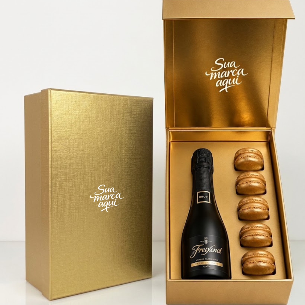 Imagem do produto Duo Premium Fim de Ano: Espumante com Macarons / Ferrero Rocher