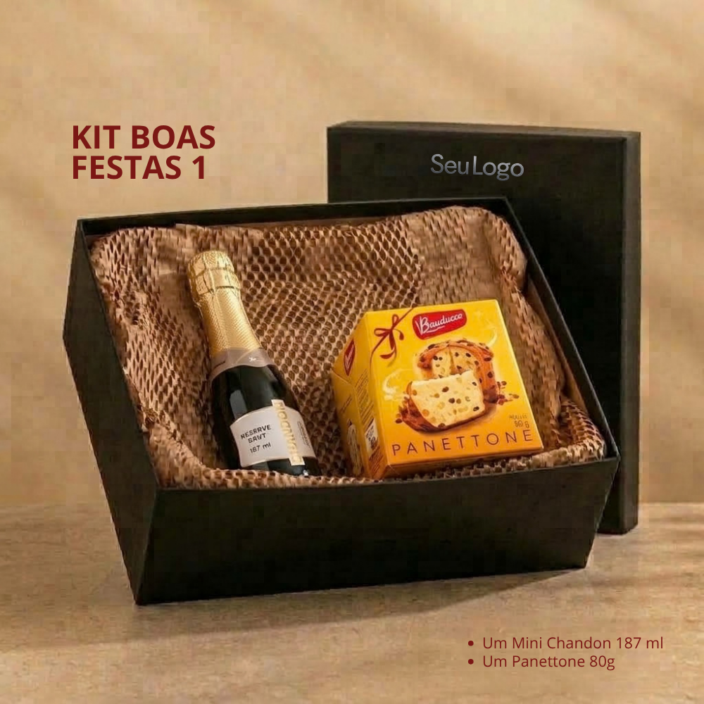 Imagem do produto Kit Boas Festas 1 Corporativo Personalizado | Go Brindes